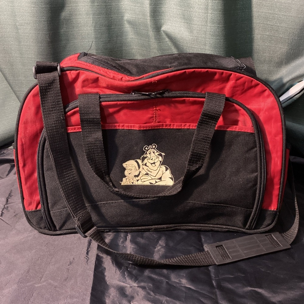 Vintage‎ Gemline Tony The Tiger Keebler Elf Kelloggs Cereal Gym Bag Black/Red